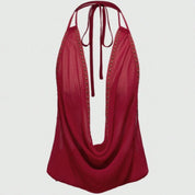 Cow Neck Halter top