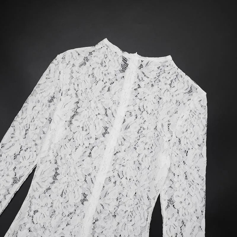 Lace Jacquard Jumpsuit