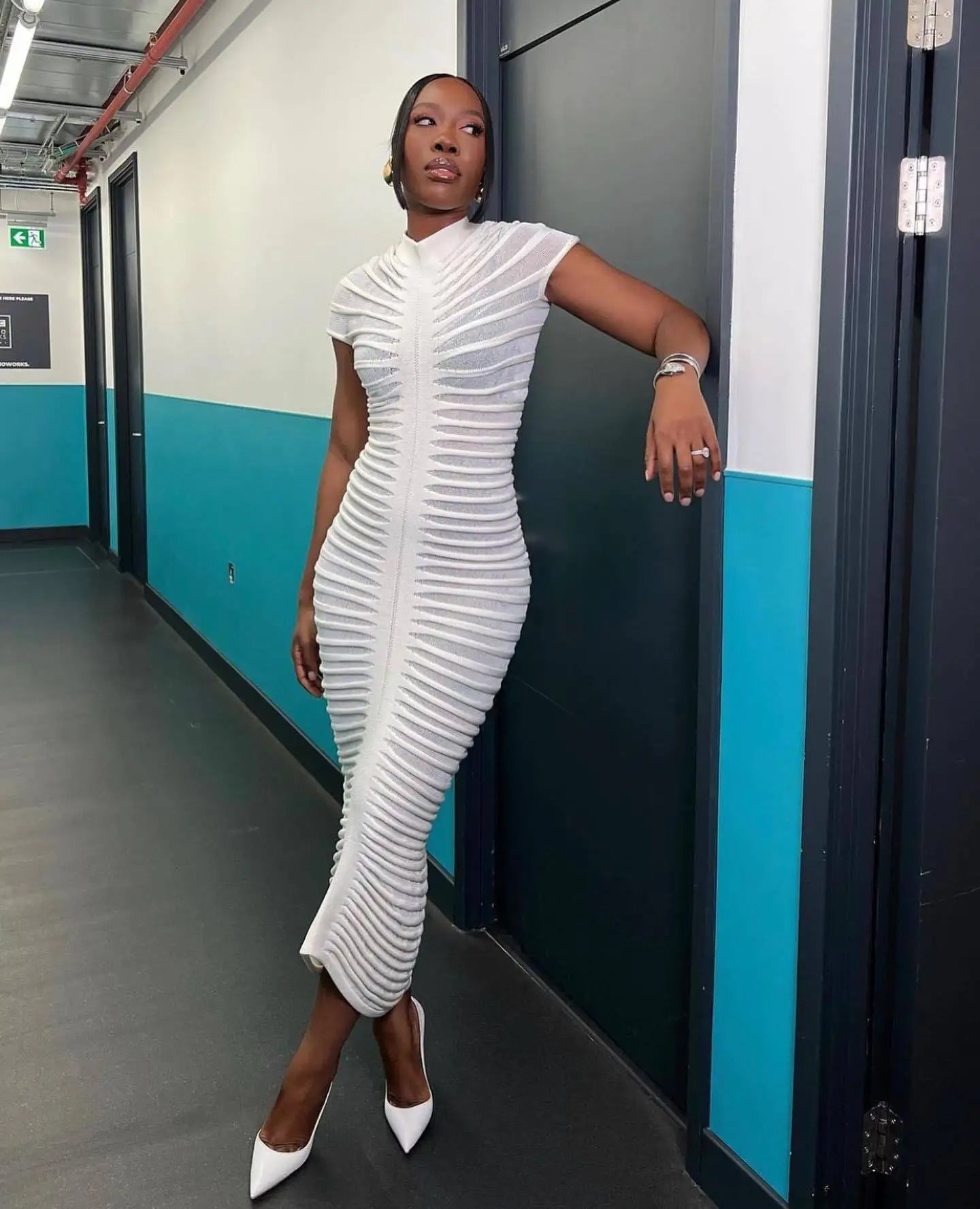 Panel Knit Dress