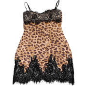 Lace Leopard Mini Dress