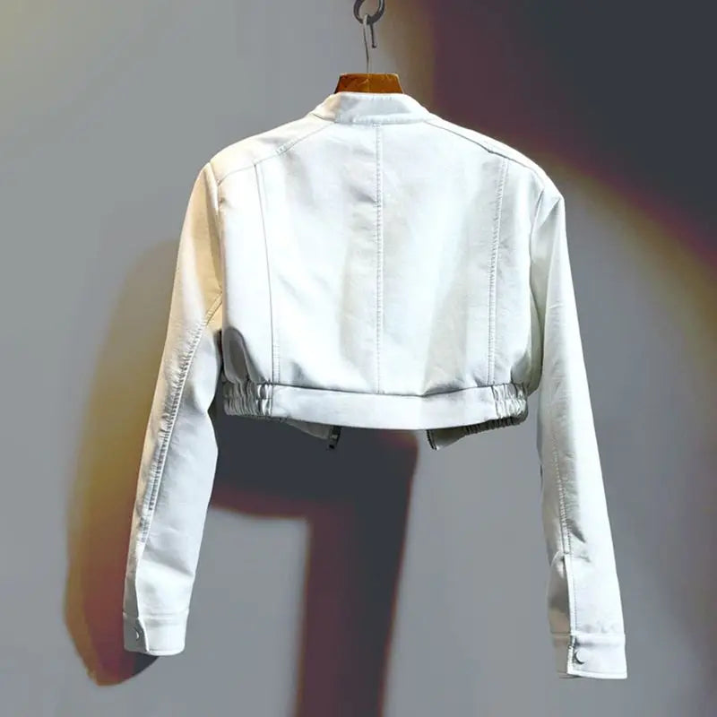 Cropped Motorcycle Jacket