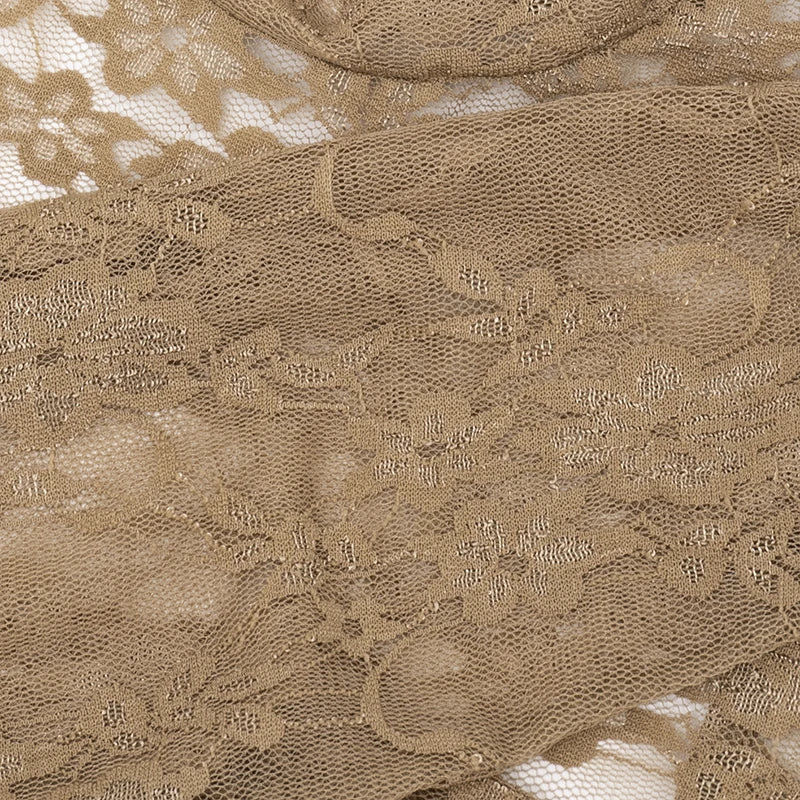 Barely There Lace Jumpsuit - Nude