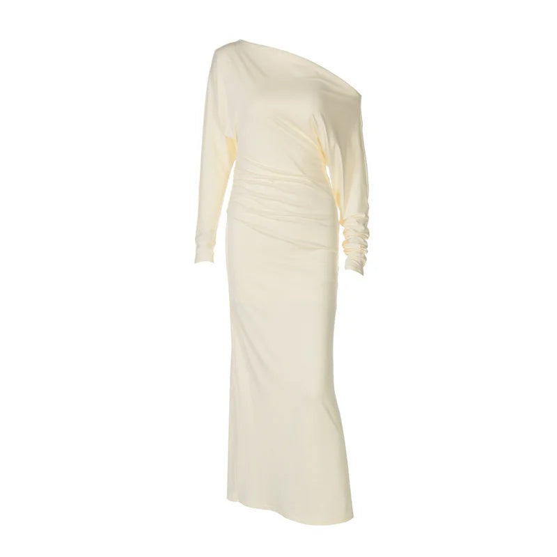 Butter Yellow Off Shoulder Maxi Dress