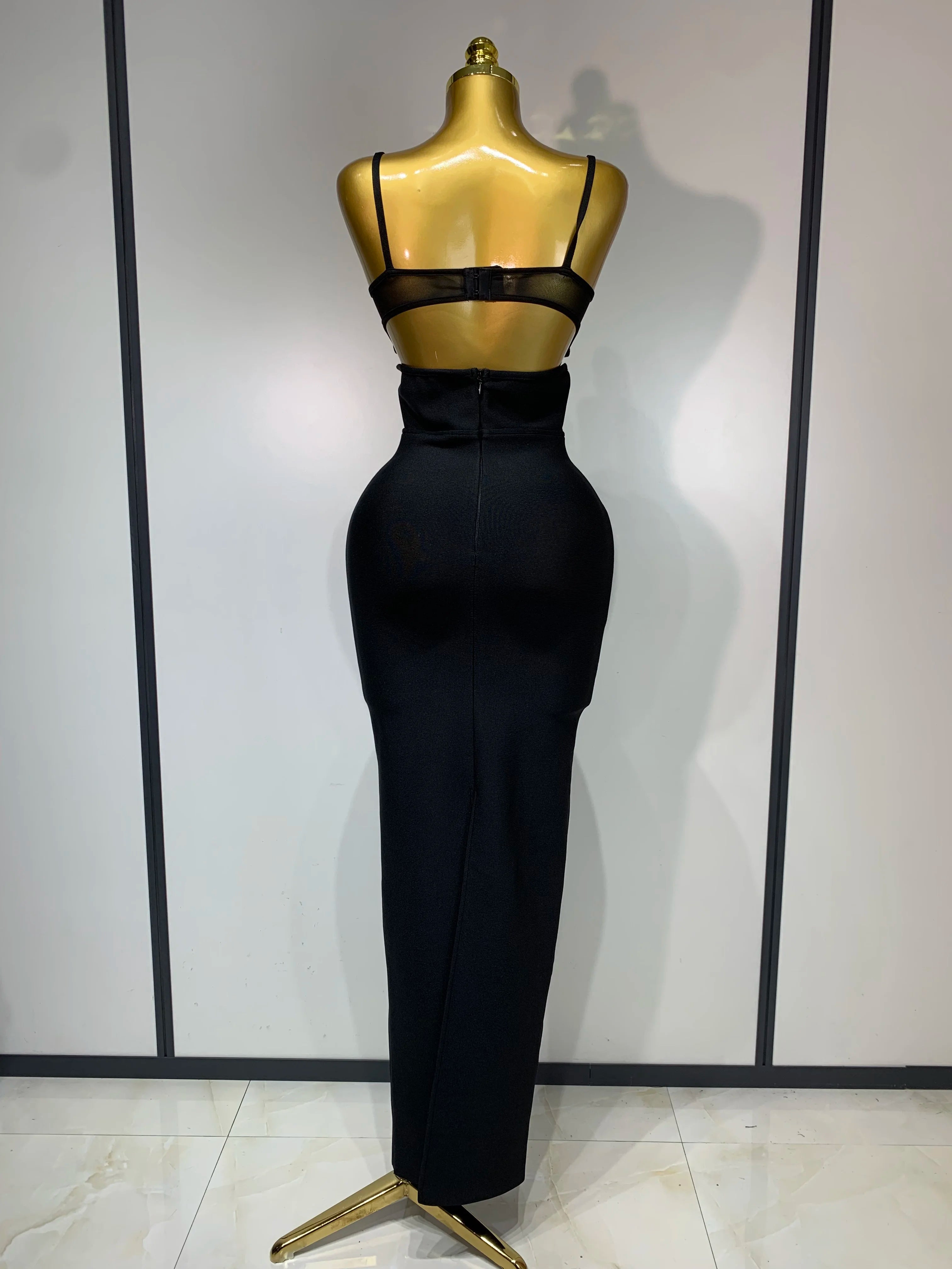 Black Bandage Maxi Dress