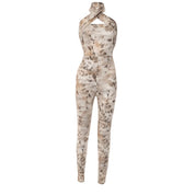 Cream Criss Cross Jumpsuit