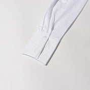 White Collar Crop Top