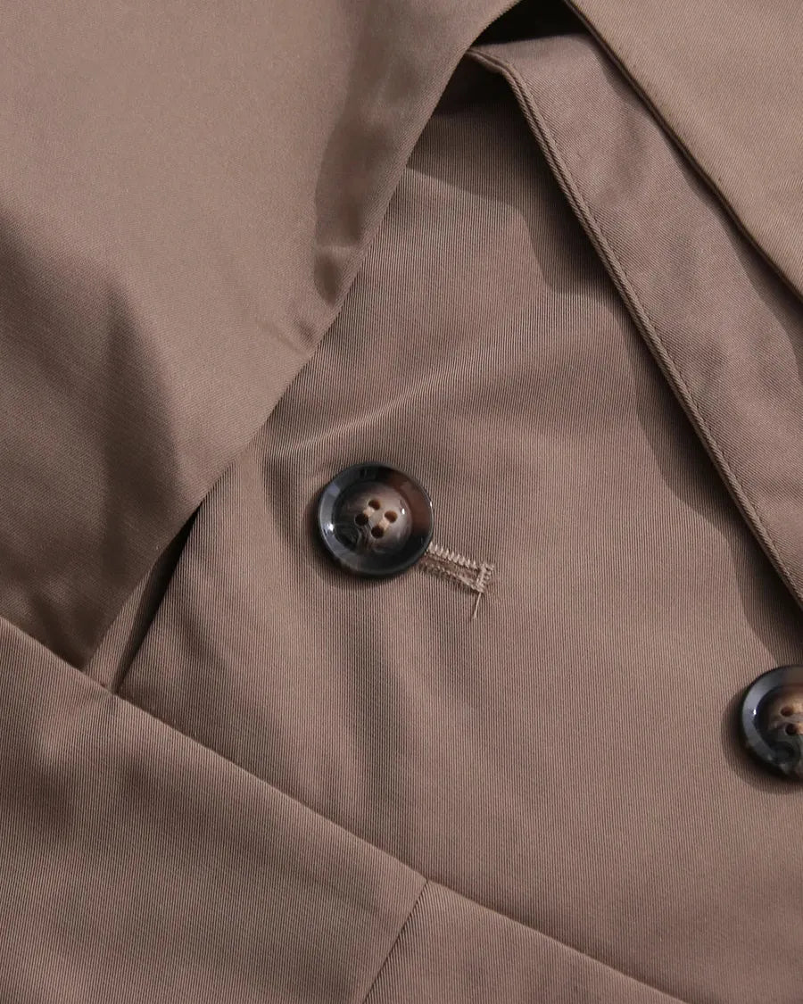 Khaki Trench Jumpsuit