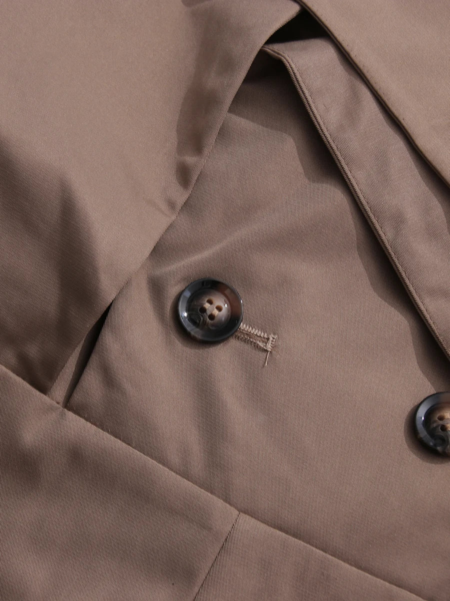 Khaki Trench Jumpsuit