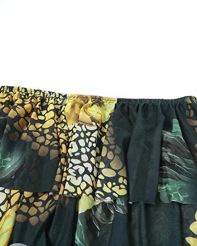 Jungle Girl Ruffle Maxi Dress