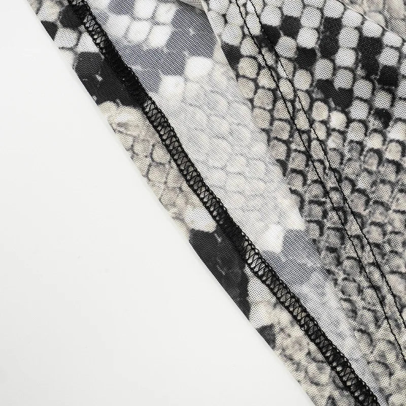 Safari Sheer Mesh Maxi Skirt