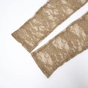 Barely There Lace Jumpsuit - Nude