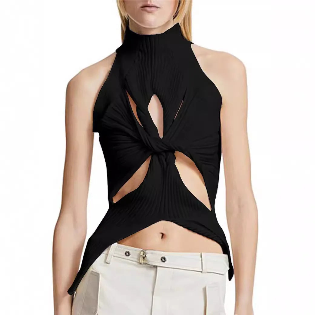 Cut Out Knitted Top