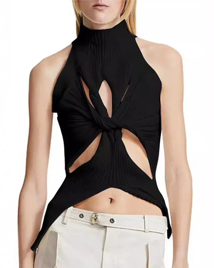 Cut Out Knitted Top