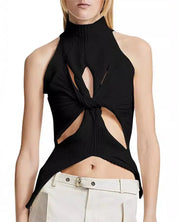 Cut Out Knitted Top