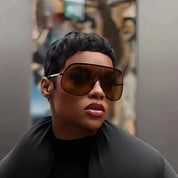 Oversized Shield Sunglasses