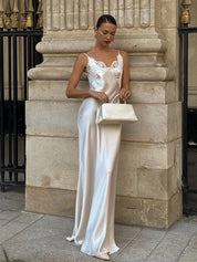 Satin Sling Maxi Dress