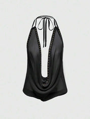 Cow Neck Halter top