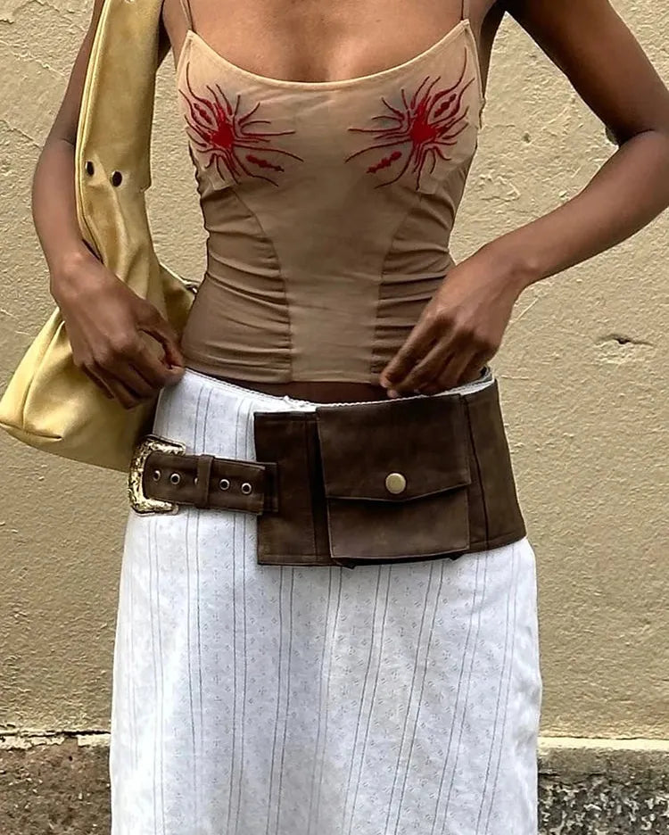 Red Sun Camisole Top