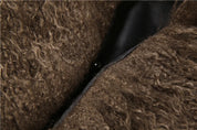 Furry Faux Leather Jacket