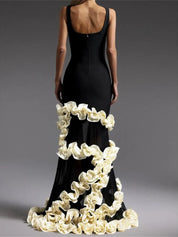 Contrast Mermaid Dress