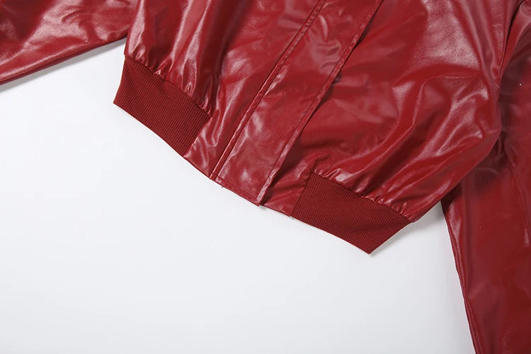 Rouge Faux Leather Set