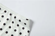 Polka Dot Lace Embroidered Midi Skirt