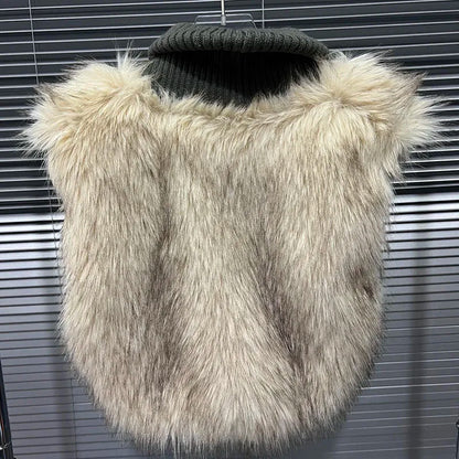 Fur Appliqué Vest