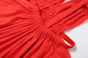 Coral Beach Cut Out Maxi Dress