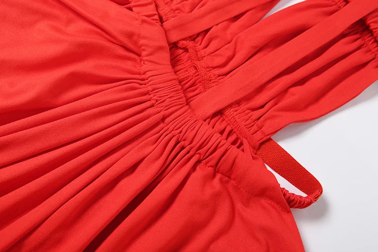 Coral Beach Cut Out Maxi Dress
