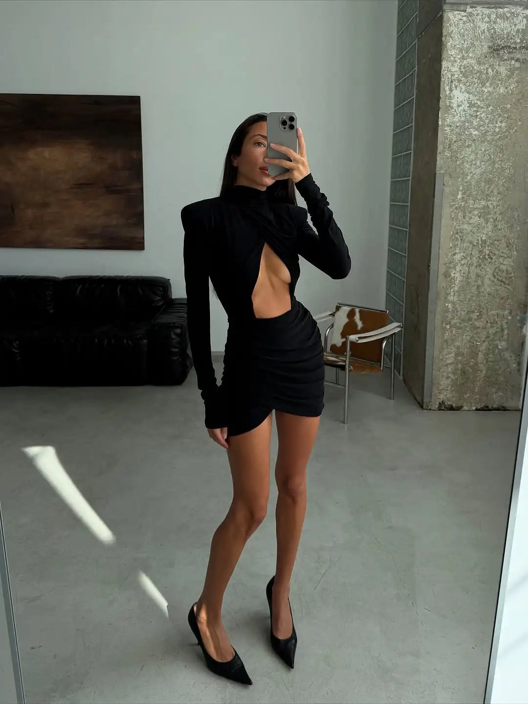 Cut Out Mini Dress