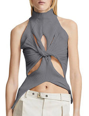 Cut Out Knitted Top