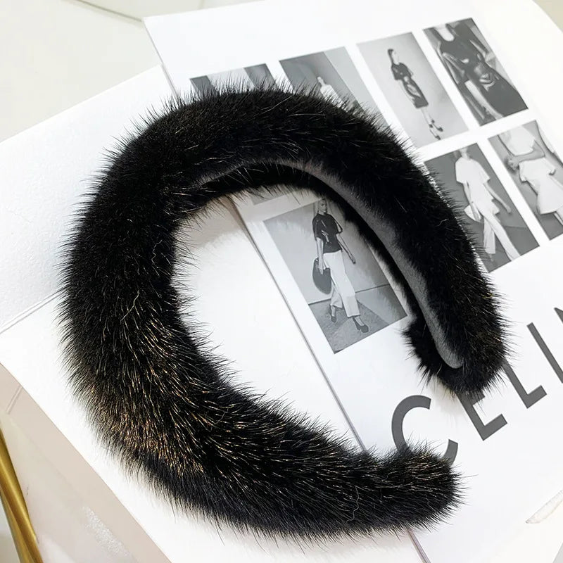 Luxury Mink Fur Headband
