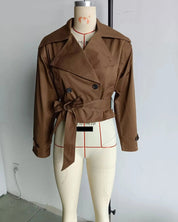 Cropped Trench Coat