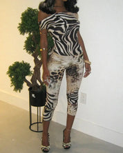 Wild Thing Off Shoulder Capri Set