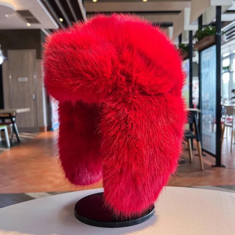 Faux Fur Bomber Hat