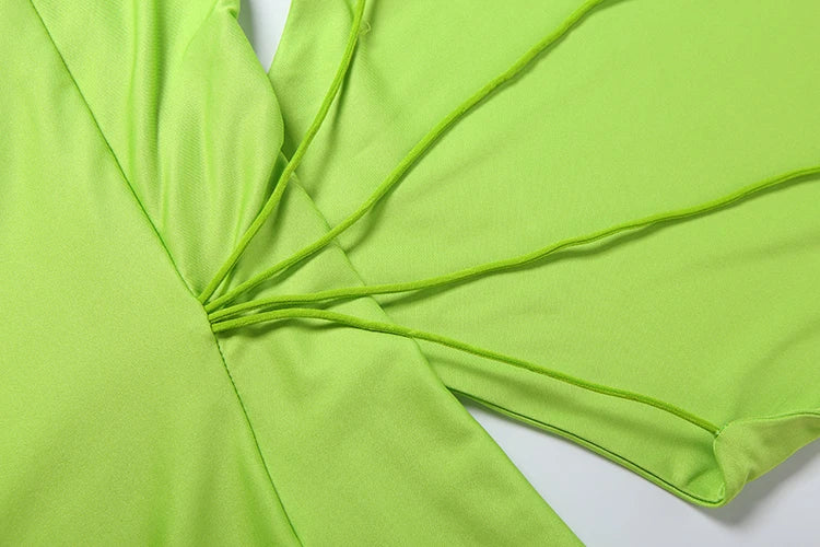 Monte Carlo Maxi Dress- Lime
