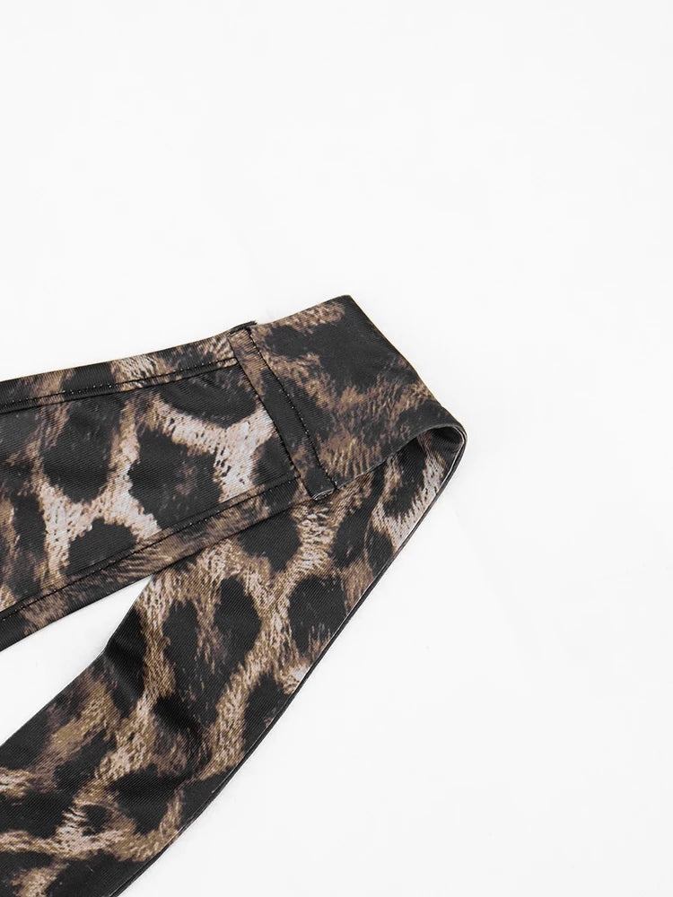 Leopard Print Capri Jumpsuit