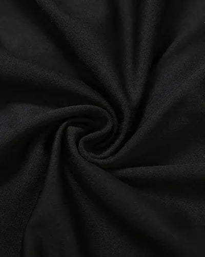 Black Mesh Patchwork Jumpsuit