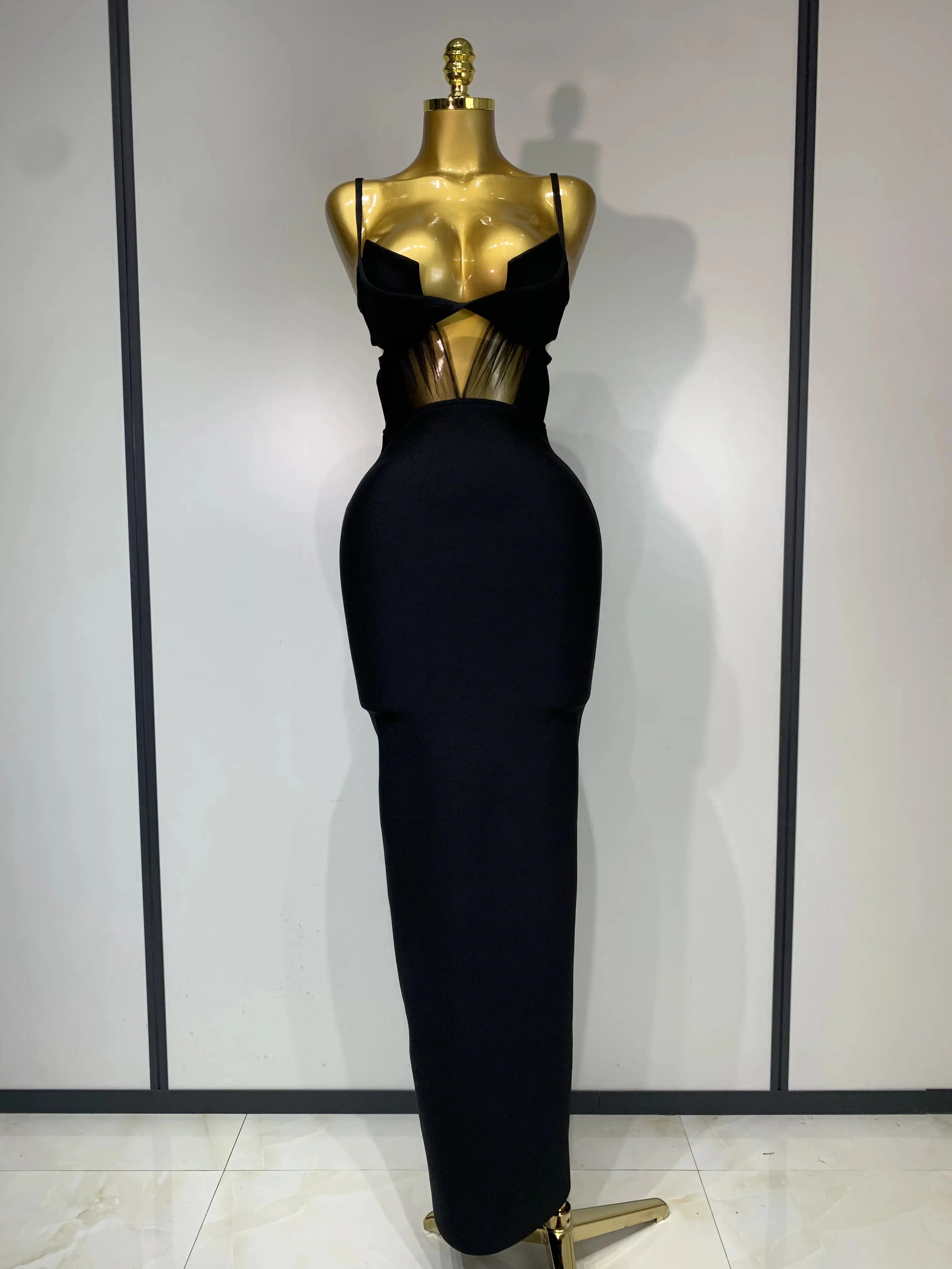 Black Bandage Maxi Dress