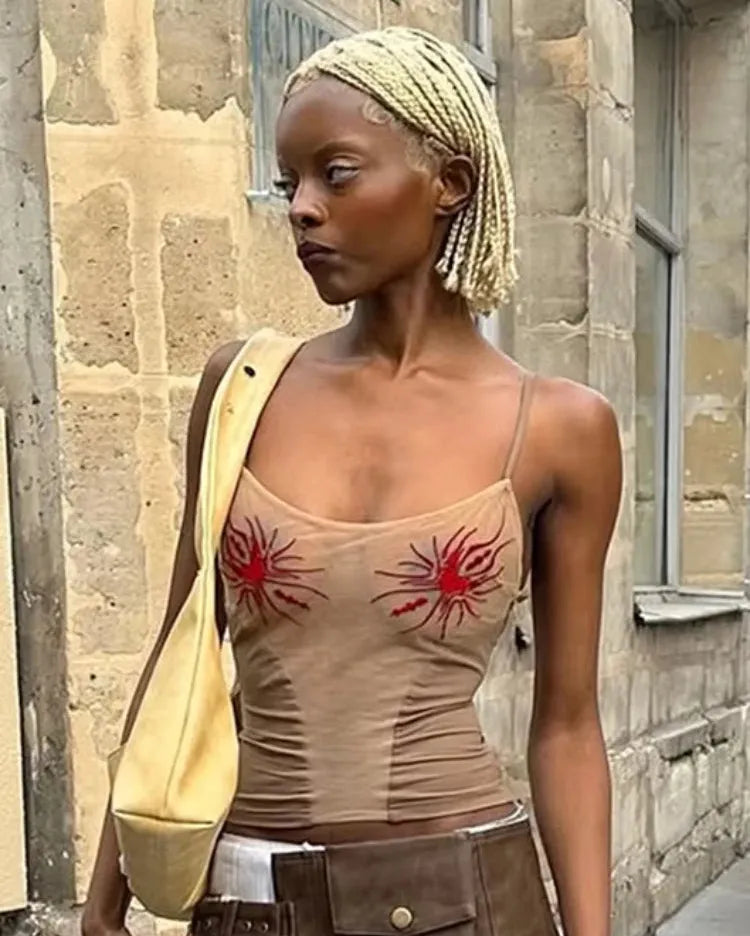 Red Sun Camisole Top