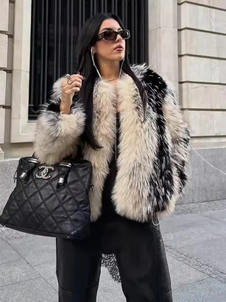 Chic Faux Fur Jacket