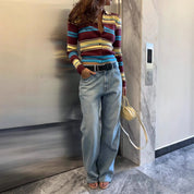 Paige Stripe Knitted Top