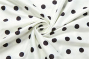 Polka Dot Lace Embroidered Midi Skirt