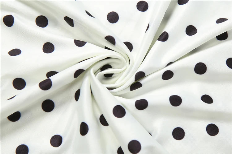Polka Dot Lace Embroidered Midi Skirt