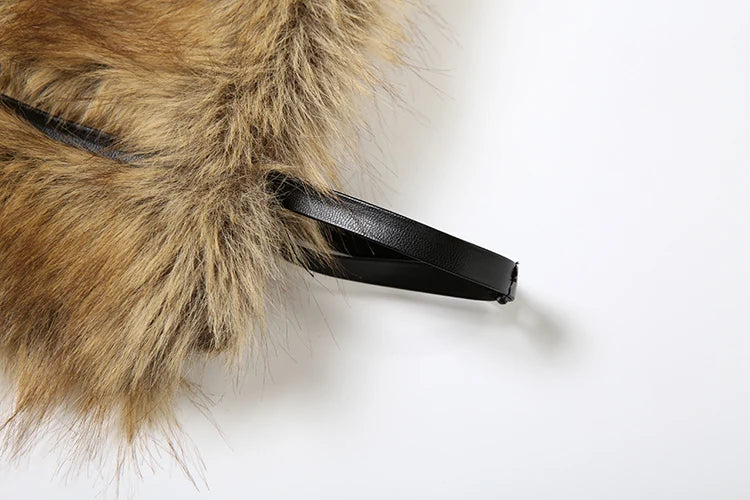 Fluffy Halter Crop Top