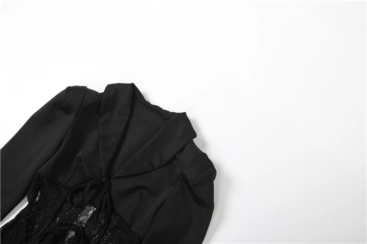 Lace Embroidered Blazer