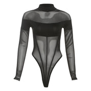 Panelled Mesh Bodysuit