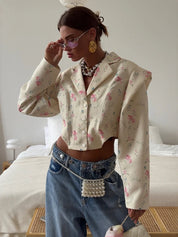 Floral Cropped Jacket