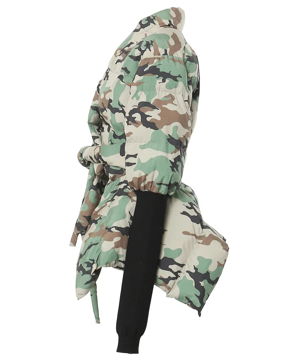 Camo Puffer Coat