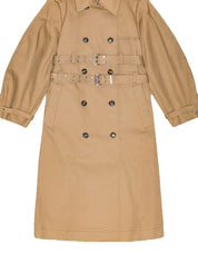 Khaki Double Breasted Trench Coat